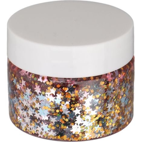 Flacon de 40 ml de colle pailletée pelable pour maquillage du visage et du corps, colle en poudre pailletée, pour festivals, scène et maquillage effets spéciaux de cinéma, colle pailletée, accessoires (1/5)