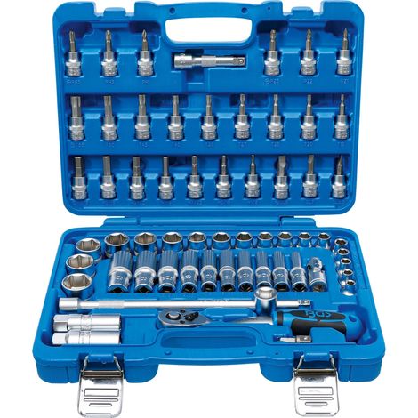 BGS Steckschlüssel-Satz Antrieb 10 mm (3/8") Zollgrößen 61tlg. - 2215 (1/6)