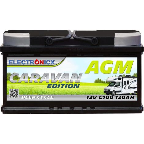 Electronicx Caravan Edition Batterie AGM 120 AH 12V Wohnmobil Boot Versorgung (1/5)