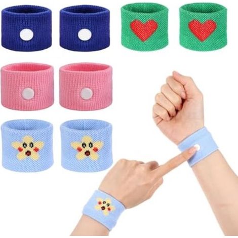 Pulseras de acupresión para el mareo por movimiento, mareo en barco, mareo en avión, náuseas, vértigo, para niños y adultos (C) (1/5)