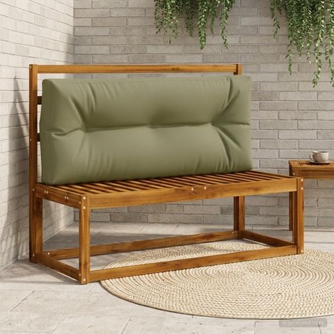 Coussin de dossier de palette VIANEN 100 % polyester Vert olive (1/5)