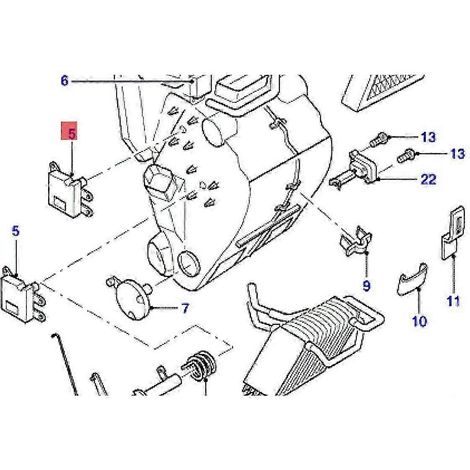 Actionneur de commande de température de chauffage/climatisation automobile 95VW-19E616-AC pour Transit T12 T15 V347 1995-2012 Servomoteur de chauffage (1/5)