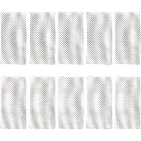10 Stuks Roestvrij Stalen Aquarium Gaas Mat - Geschikt for Aquarium Vissen - 304 Roestvrij Staal - Afmeting 5x10cm (1/5)