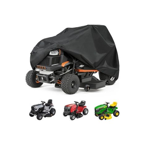 Housse de protection imperméable anti-poussière pour tondeuse autoportée et tracteur de jardin, grande bâche, Composition : 183 × 137 × 117 cm, Couleur : noir (1/5)
