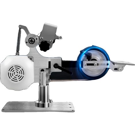 Ponceuse à bande de bureau, puissance de 550W, vitesse de 5000tr/min, taille de bande de 762x25mm, moteur sans balais DC, design compact (1/5)