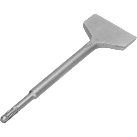 Ciseau à carrelage large, grattoir pour murs et sols, marteau de démolition rotatif à tige ronde, 7,6 cm x 25,4 cm