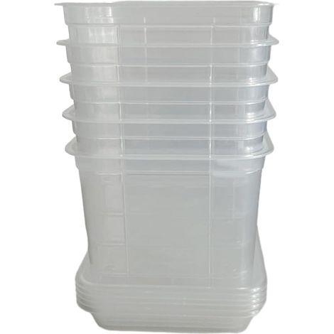 Pots à orchidées transparents de 10 cm, en plastique avec drainage, récipients (1/4)