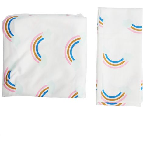 2 pièces Ensemble couverture d'emmaillotage et bandeau pour nouveau-né, 80x80 cm et 64x7,5 cm, polyester + polyuréthane, 0-100 jours (1/5)