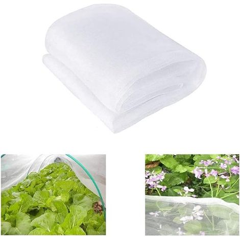 Rete anti-insetti da giardino - 3 x 5 m - Rete anti-insetti a maglia fine - Rete per insetti - Accessori da giardino - Protezione delle colture - Rete a maglia fitta per ortaggi - Rete anti-insetti (1/5)