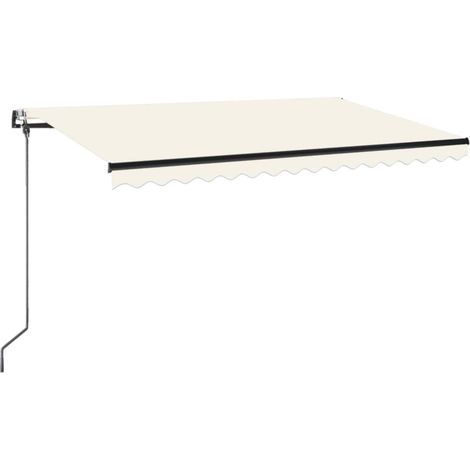 Maison Exclusive - Markise Automatisch Einziehbar 400x350 cm Crem