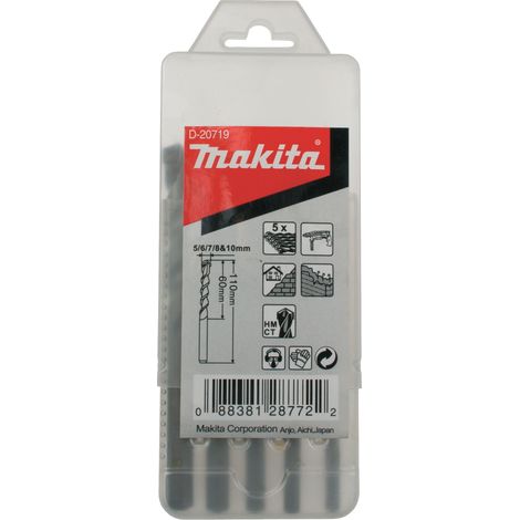 MAKITA D-20719 (5pc) Masonry drill bit set 5-10mm