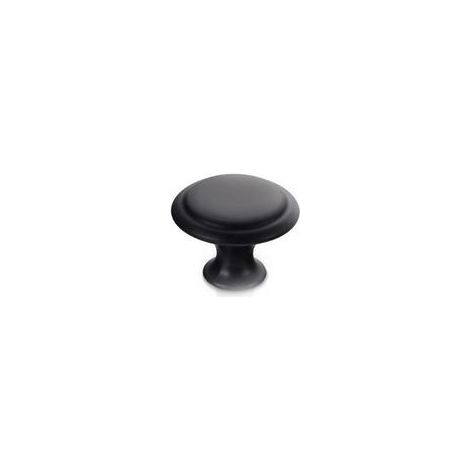 Sollbry Lot de 10 boutons de placard pour tiroirs de commode, poignée moderne à trou unique en acier inoxydable, poignées de tiroir, boutons de porte de commode (noir, 1,1 x 0,91 x 0,63 pouces)Aec (1/5)