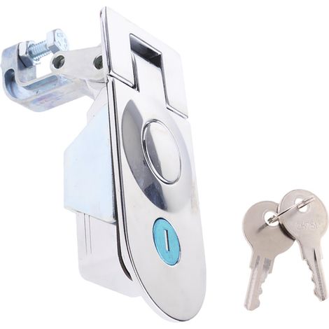 Compression chrome flush mount push serrures verrouillage boîte à outils camper trailer (1/5)
