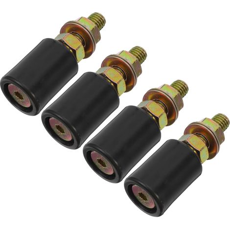 Rollen für Schiebetüren 30 x 40 mm schwarz 4 Stück robuste