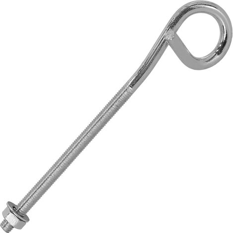 Gancho de techo para columpio, de acero, atornillable, M8, 170 mm (1/5)