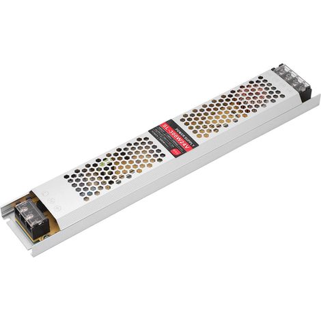 Alimentation pour ruban LED 300 W, boîtier lumineux en alliage d'aluminium, interrupteur, entrée 190-240 V CA (1/5)