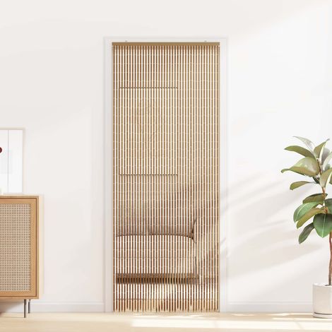 vidaXL Insect Door Curtain Multicolor 90 x 200 cm Bamboo