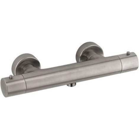 Plieger Napoli vanne de douche thermostatique avec coupleurs corps froid acier inoxydable cpl87155nk (1/2)