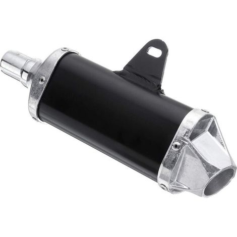 Tubo de escape universal para motocicletas, 28 mm, compatible con modelos de 50 cc, 110 cc, 125 cc, 140 cc y 150 cc (motos todoterreno y pit bikes).