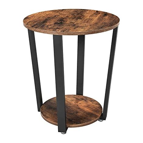 Leobert Eleganter Couchtisch Braun Rustikal 50 cm (1/5)