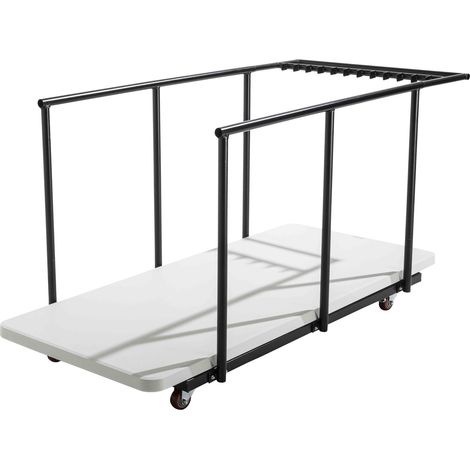 18 tables pliantes monobloc 180 cm et chariot de transport (1/5)