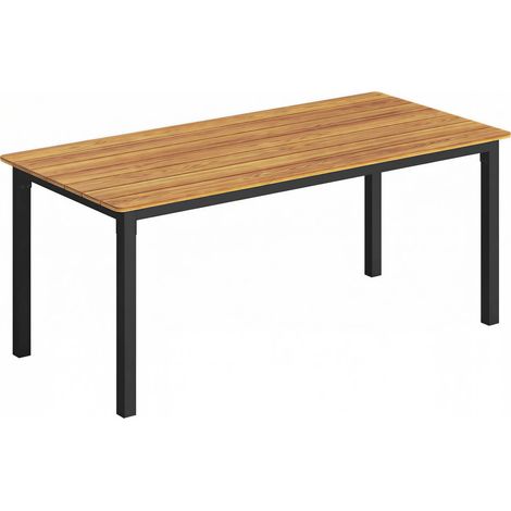 Tavolo da Giardino Rettangolare 180x86x74 cm per 6-8 Persone in Legno di Larice (1/5)