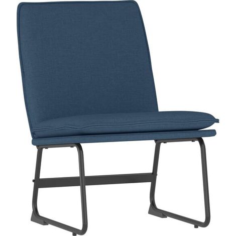 Fauteuil inclinable bleu, 52x75x76 cm, tissu. (1/5)
