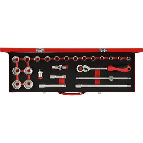 Gedore Jeu de clés à douille 1/2" 10-32mm 24 pièces R69004024 (1/5)