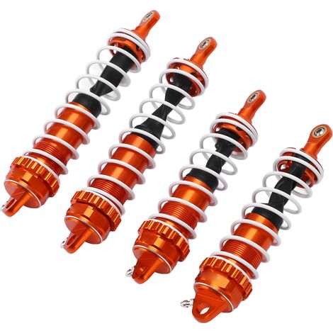 Amortisseurs en alliage d'aluminium pour modèle ZD Racing DBX-07 1/7, ressorts de suspension RC couleur orange (1/5)