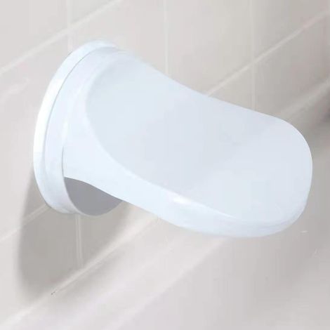 Repose-pieds de douche avec ventouses- pédale de douche antidérapante amovible pour le rasage des jambes- repose-pieds de rasage pour salle de bain- 15 x 11-5 cm. (1/5)