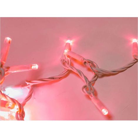 Stringa 10Mt 120Led Rosso Luce Fredda X1
