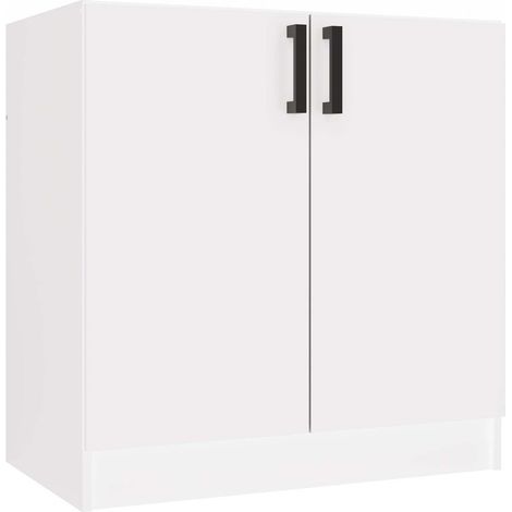 JASPER - Meuble de cuisine bas style scandinave - 80x45.5x82 cm - 2 portes