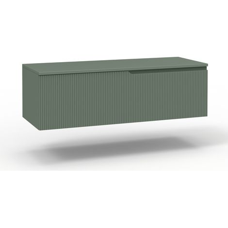 Base con top 1 cestone ZIP verde salvia (1/3)