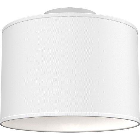 Plafonnier minimaliste Arden Luminex blanc en tissu E27 15W (1/2)
