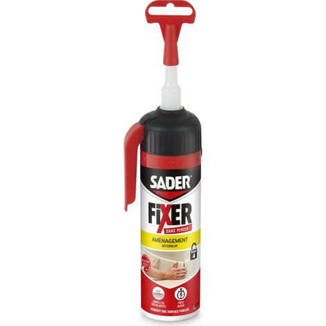 Colle Sader fixer sans percer pour aménagement intérieur Conditionnement: 130GR (1/3)