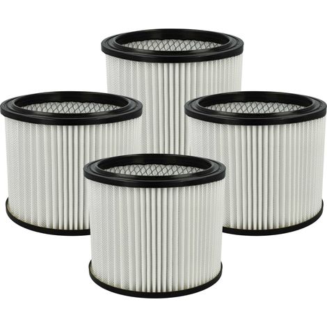 vhbw 4x Patronenfilter kompatibel mit Scheppach DC100 Absauganlage - HEPA Ersatz-Filter, 16 x 13 cm
