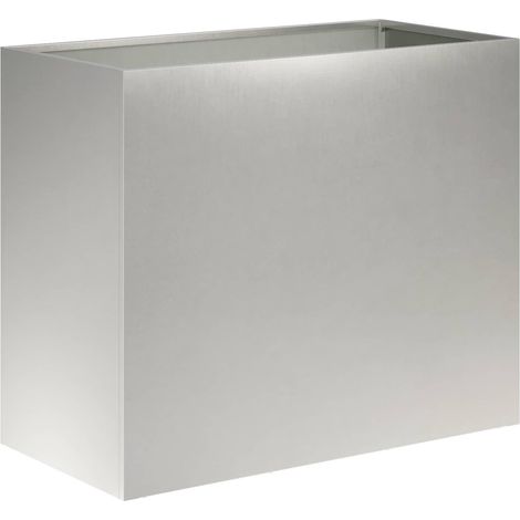 Cache-pot de jardin Argenté 60 x 30 x 40 cm Acier inoxydable vidaXL