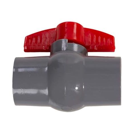 Simplifique sus proyectos de plomería con una válvula de bola de PVC con un cómodo manguito deslizante (40 mm) (1/4)