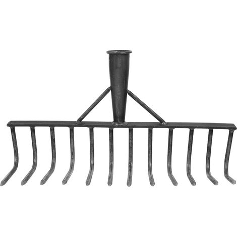 Râteau de Jardin Robuste à Dents Multiples 12 Pièces en Acier à Haute Teneur en Carbone pour Désherbage et Ameublissement du Sol – Outil Agricole Multifonction pour Potager