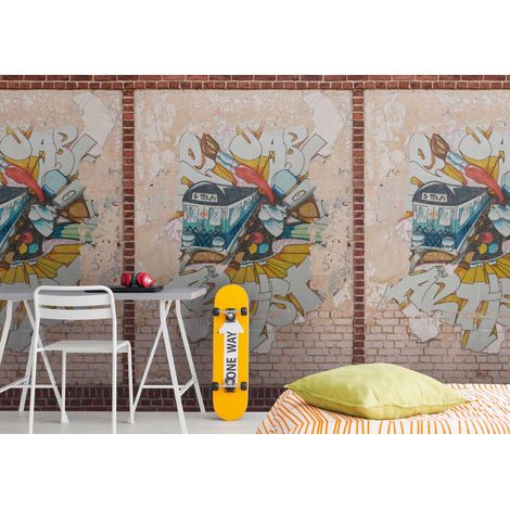 A.S. Creation Fototapete Livingwalls The Wall II 392401 Ein Motiv pro Rolle 2.80 x 1.59 m Steinoptik Braun (1/3)