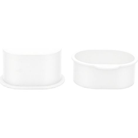 Cakesicle Moule Cake Pop Cutter et Pusher Press Outils de Cuisson pour Desserts de Mariage Fête d'anniversaire Friandises de Vacances Ovale Blanc 2 pcs (1/5)