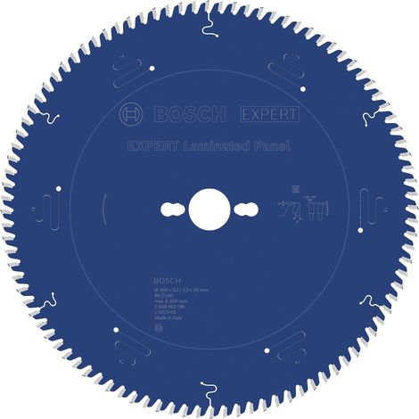 Bosch Expert for Laminated Panel Kreissägeblatt Tischkreissägeblatt Sägeblatt HLTCG 96 Zähne für Spanplatten, Paneele, Laminat 300x2,2x30mm (1/2)