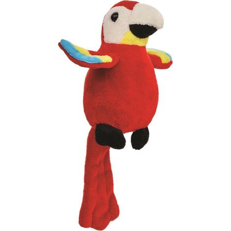 Magnete a forma di pappagallo ara rossa, 11 cm