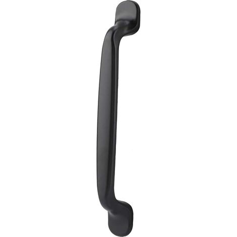 Poignée de porte en aluminium noir, poignée de tiroir robuste pour placard, armoire, buffet, cuisine, chambre, salle de bain – entraxe 128 mm, lot de 2. (1/5)