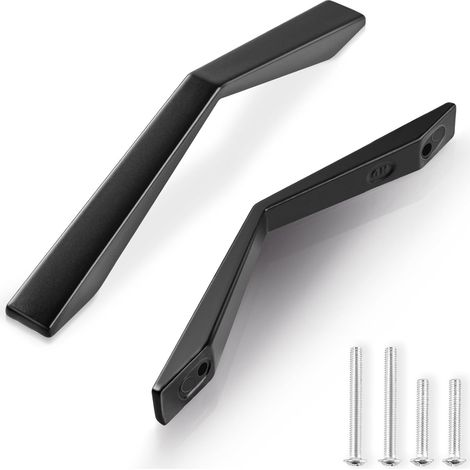 pezzi Maniglia per mobile da cucina Distanza dal centro 96 mm Maniglia per porta da cucina Maniglia per mobili in lega di alluminio nera per decorazione di mobili da cucina