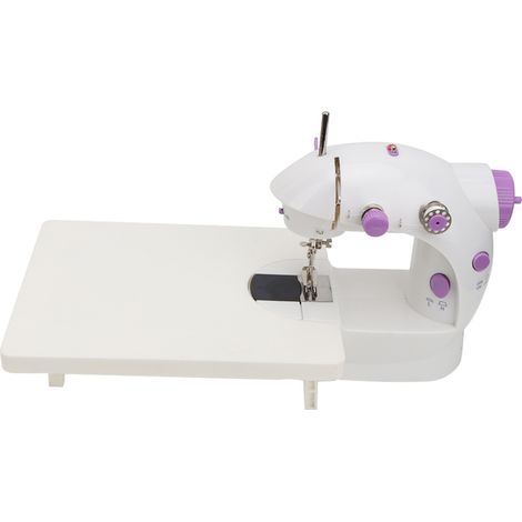 Mini machine à coudre électrique multifonction pour la maison avec table d'extension (prise UE 100-240 V)