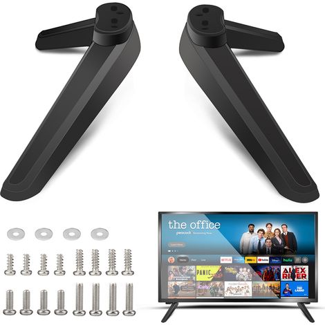 Pieds TV - Compatible 27 À 55 Pouces - Pour Smart TV Et Écrans Plats - Remplacement De Socle - Lot De 2 (1/5)
