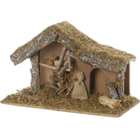 Krippe zum Bestücken mit Moos und Rinde H.24cm - Atmosphera créateur d'intérieur