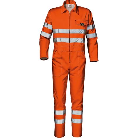 SIR SAFETY SYSTEM VELVET Combinaison de travail haute visibilité orange Taille 44