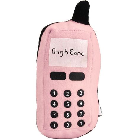 Jouets à mâcher interactifs et couineurs pour chiens et chats, peluches roses en forme de téléphone portable. (1/5)